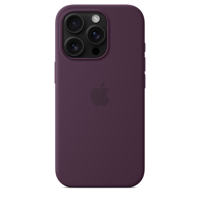 Apple Silicone Case MagSafe iPhone 16 Pro - Plum
