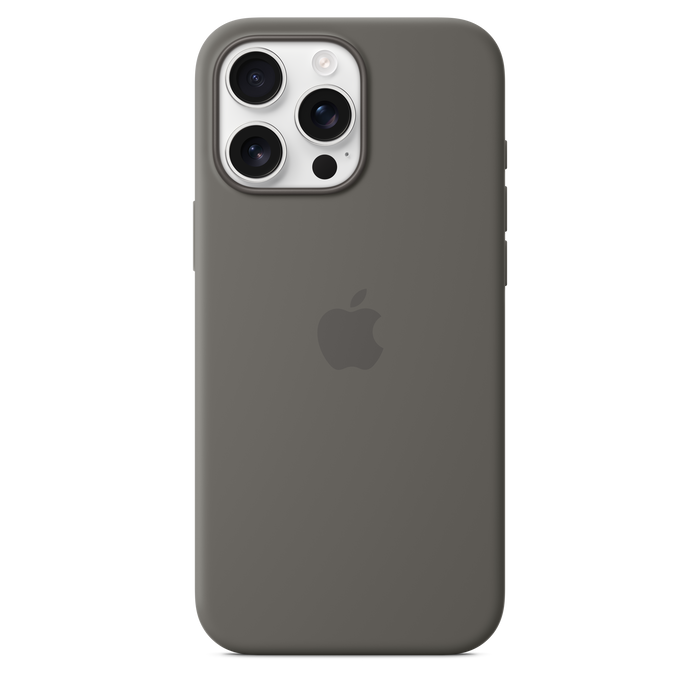 Apple Silicone Case MagSafe iPhone 16 Pro Max - Stone Gray