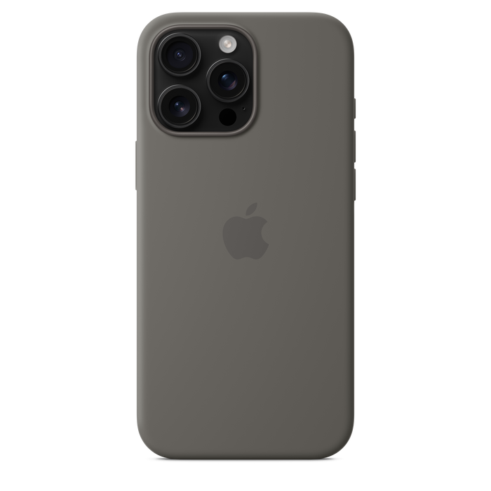 Apple Silicone Case MagSafe iPhone 16 Pro Max - Stone Gray