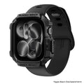 Spigen Rugged Armor 2 เคส Apple Watch 11 วัสดุ TPU พรีเมียม กันกระแทก ดีไซน์คาร์บอนไฟเบอร์ ขอบยกสูง ปกป้องจอและขอบ ใช้งานครบทุกฟังก์ชัน