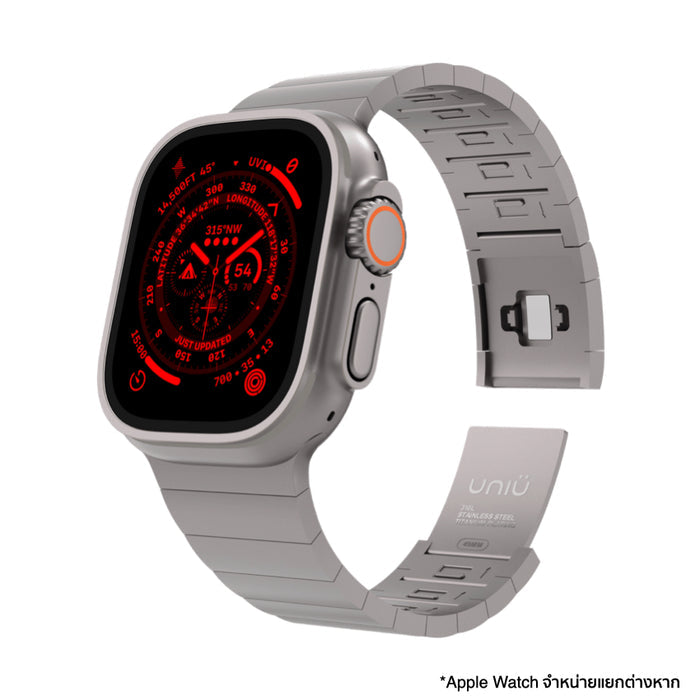 สายนาฬิกา Apple Watch 44/45/Ultra Uniu Click - Titanium