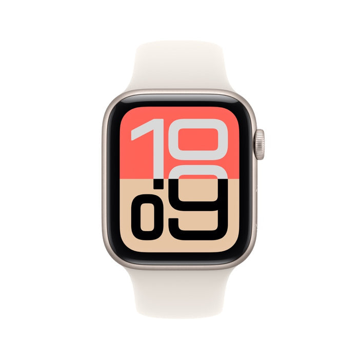 Apple Watch SE 3 GPS 44mm Starlight Aluminium Case with Starlight Sport Band - S/M