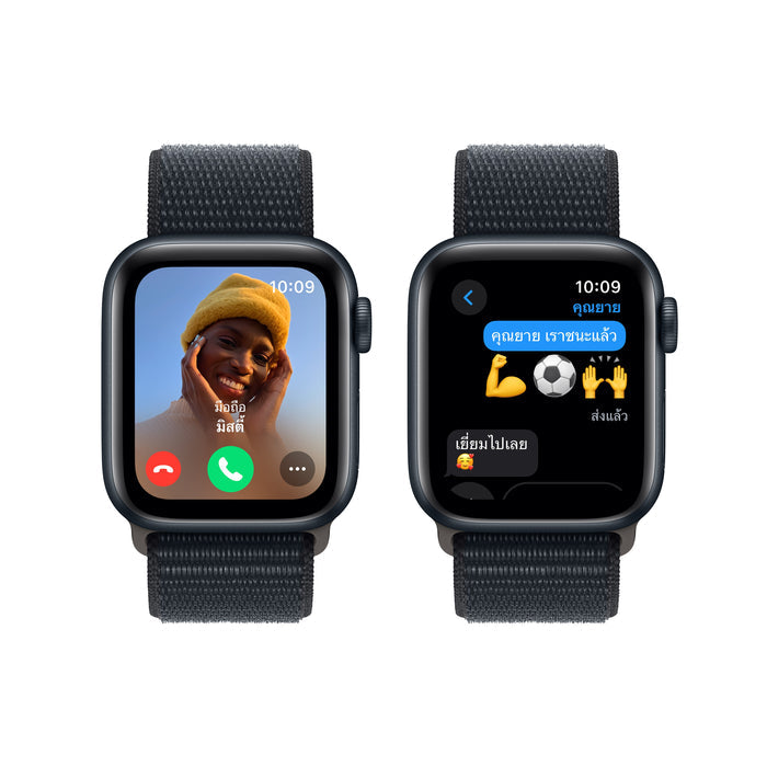 Apple Watch SE GPS 40mm Midnight Aluminum Case with Midnight Sport Loop