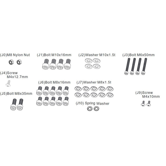 AR-2-PT-JA: Part Kits( J0~J10 without J8)