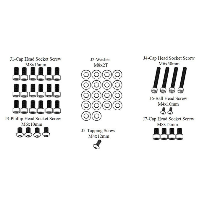 AR-3GL-PT-JA: Part Kits( J1~J7)