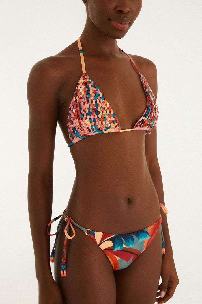 Atlantic Rain Forest Multicolored Tie Side Bikini