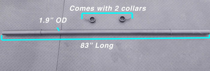 Comes with (2) heavy duty collars