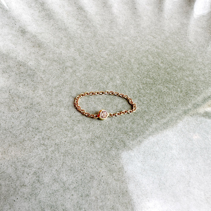 Bague - Brille - plaquée or