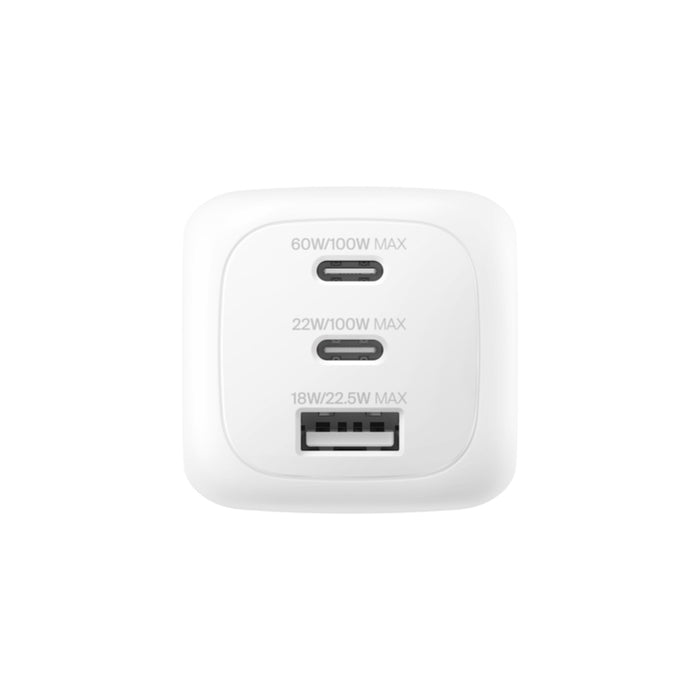 หัวชาร์จ Belkin BoostCharge Pro 3 Ports 2 100 วัตต์ USB-C 2 พอร์ต USB-A 1 พอร์ต แบรนด์ BELKIN
