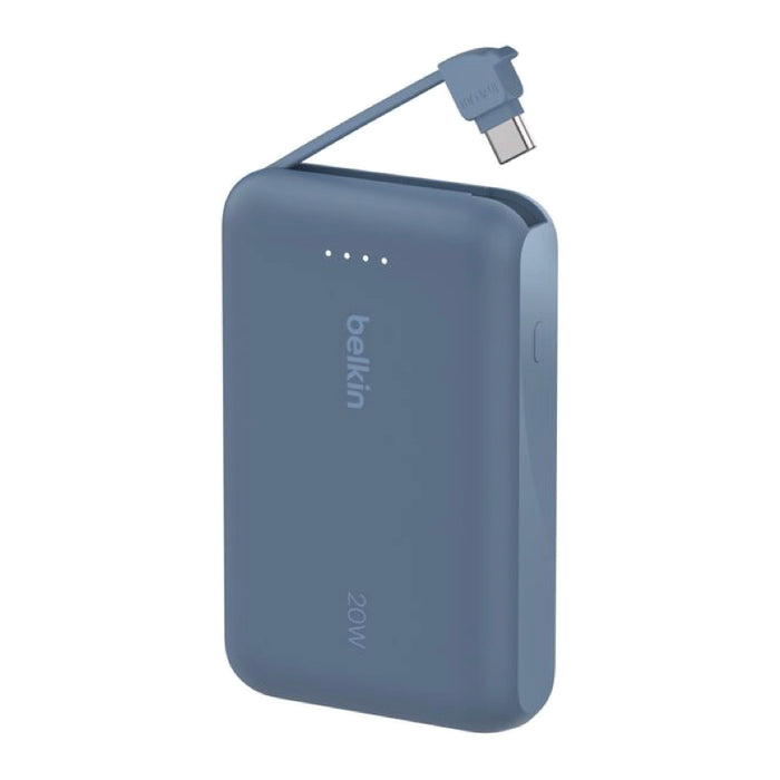 แบตเตอรี่สำรอง Belkin BOOST CHARGE ความจุ 10000mAh พร้อมสาย USB-C  - Blue