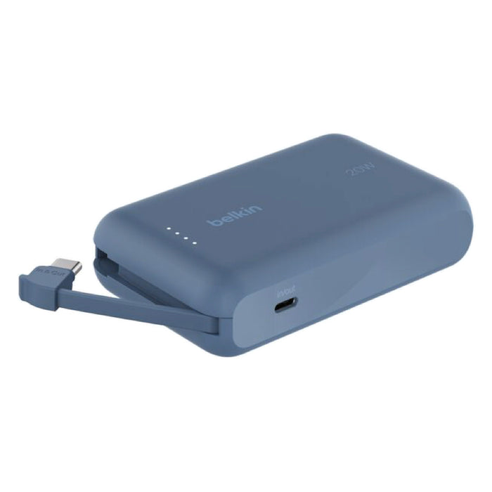 แบตเตอรี่สำรอง Belkin BOOST CHARGE ความจุ 10000mAh พร้อมสาย USB-C  - Blue