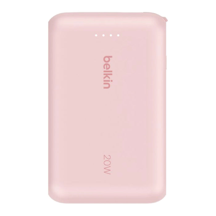 แบตเตอรี่สำรอง Belkin BOOST CHARGE ความจุ 10000mAh พร้อมสาย USB-C  - Pink