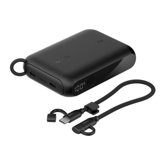 แบตเตอรี่สำรองพกพา Belkin Boost Charge Power Bank 10000 mAh with Display - Black