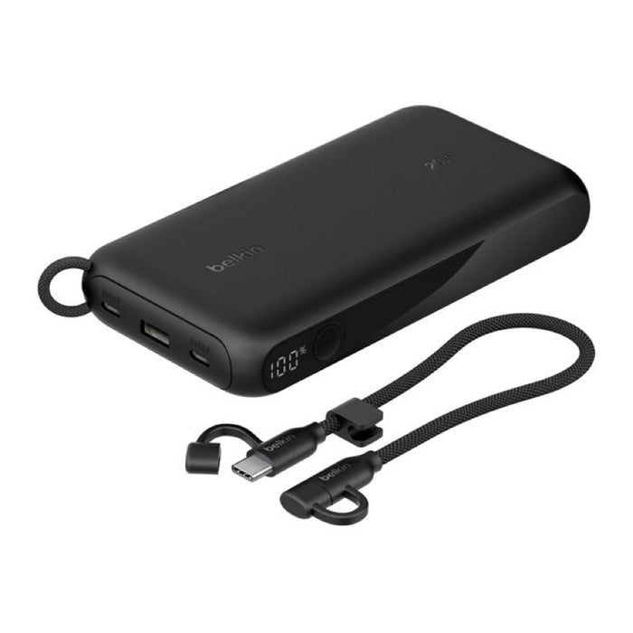 แบตเตอรี่สำรองพกพา Boost Charge 20000 mAh with Display - Black ดีไซน์สวยงาม แบรนด์ BELKIN