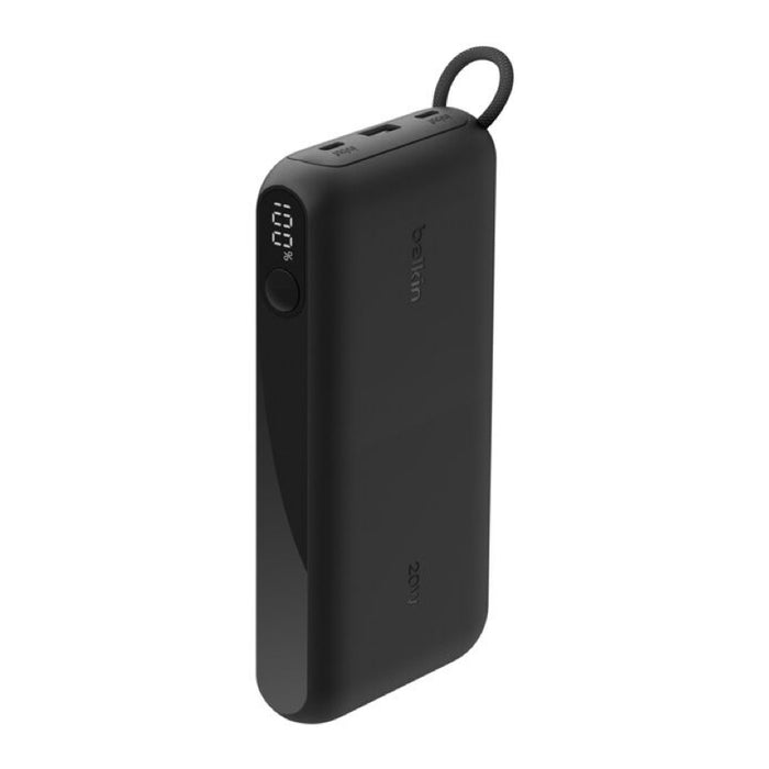แบตเตอรี่สำรองพกพา Boost Charge 20000 mAh with Display - Black ขนาดกะทัดรัด แบรนด์ BELKIN