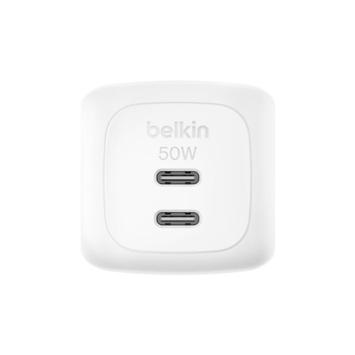 หัวชาร์จ BoostCharge Pro Dual USB-C 50 วัตต์ พอร์ต USB-C 2 พอร์ต แบรนด์ BELKIN
