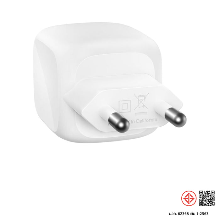 หัวชาร์จ BoostCharge Pro Dual USB-C 50 วัตต์ มีมอก. แบรนด์ BELKIN