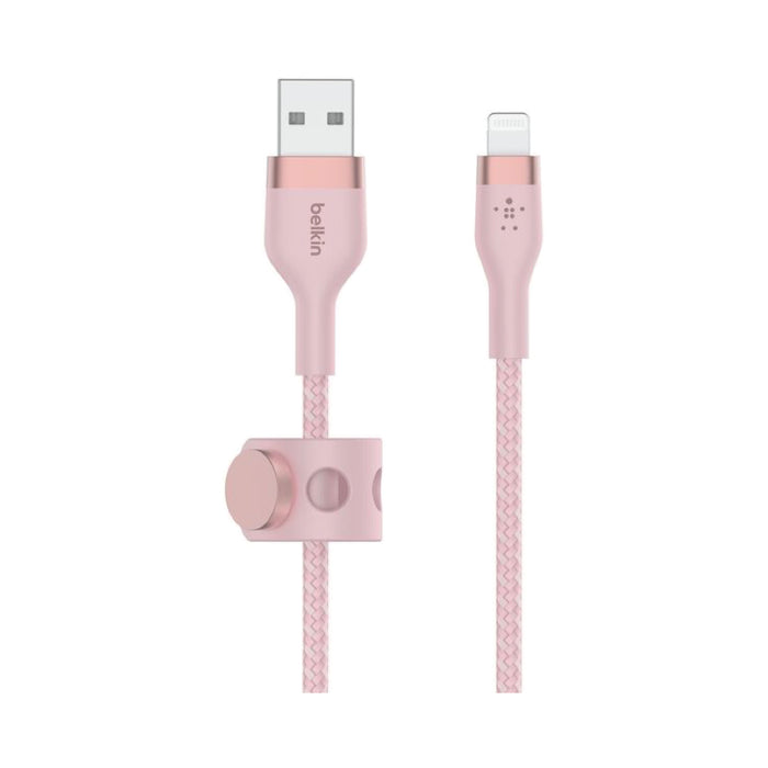 สายชาร์จ Belkin BoostCharge Pro Flex Lightning to USB ความยาว 1 เมตร - Pink