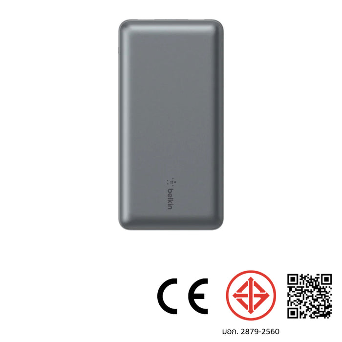 แบตเตอรี่สำรองพกพา Belkin Pocket Power 20,000 mAh สี Gray