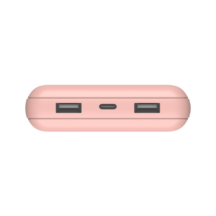 แบตเตอรี่สำรองพกพา Belkin Pocket Power 20,000 mAh สี Rose Gold