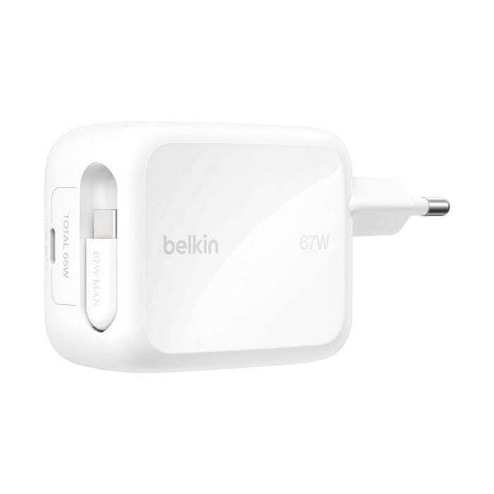 หัวชาร์จ Belkin UltraCharge Retractable 2 Ports 67 วัตต์ ชาร์จเร็วขึ้น แบรนด์ BELKIN