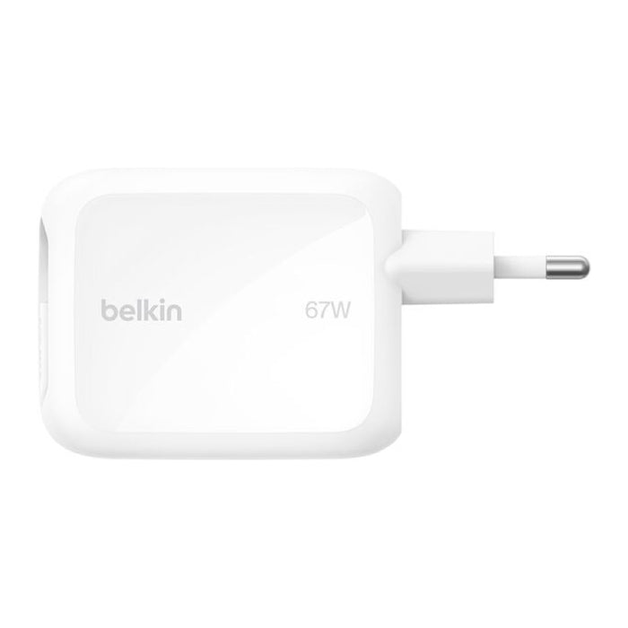 หัวชาร์จ Belkin UltraCharge Retractable 2 Ports 67 วัตต์ ดีไซน์กะทัดรัด แบรนด์ BELKIN
