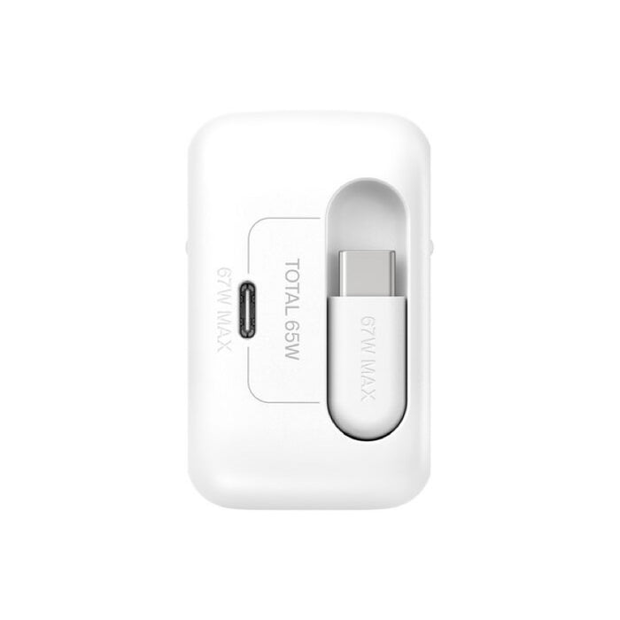 หัวชาร์จ Belkin UltraCharge Retractable 2 Ports 67 วัตต์ มีสายชาร์จ USB-C แบรนด์ BELKIN