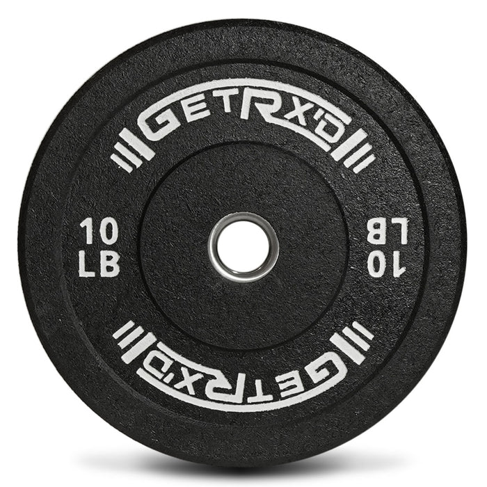 Black Crumb Rubber Bumper Plate: 10 LBS