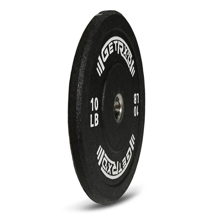 Black Crumb Rubber Bumper Plate: 10 LBS