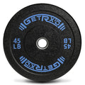 Black Crumb Rubber Bumper Plate: 45 LBS