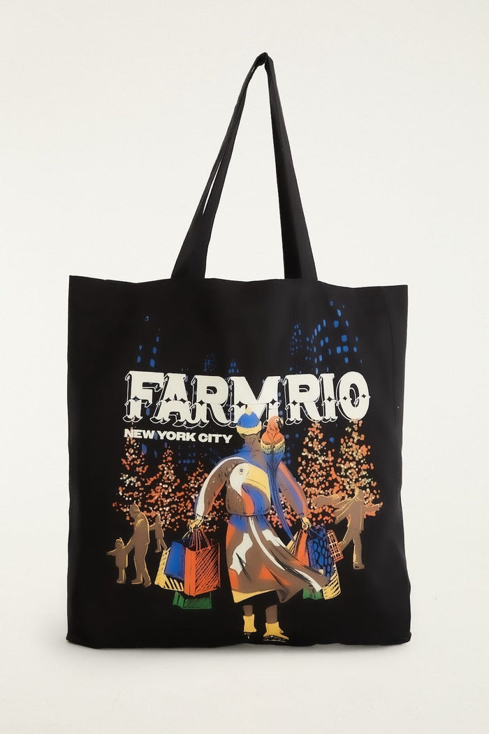 Black Nyc Skating Tote Bag