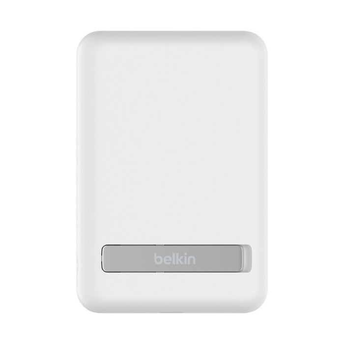 แบตเตอรี่สำรองไร้สาย Boost Charge 7.5 วัตต์ พร้อมขาตั้ง สี White