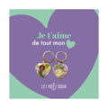 Boucles d'oreilles Coeurs Acétate - Spring