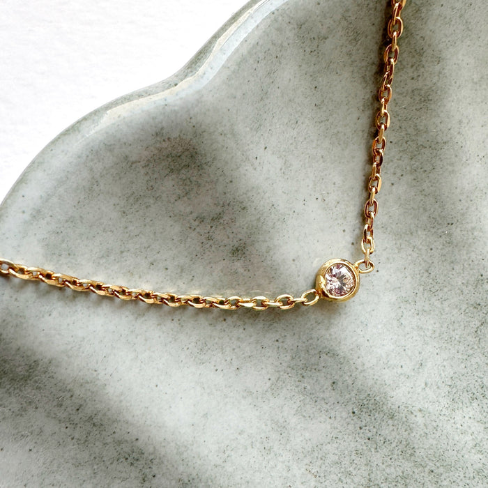 Bracelet - Brille - chaîne plaquée or
