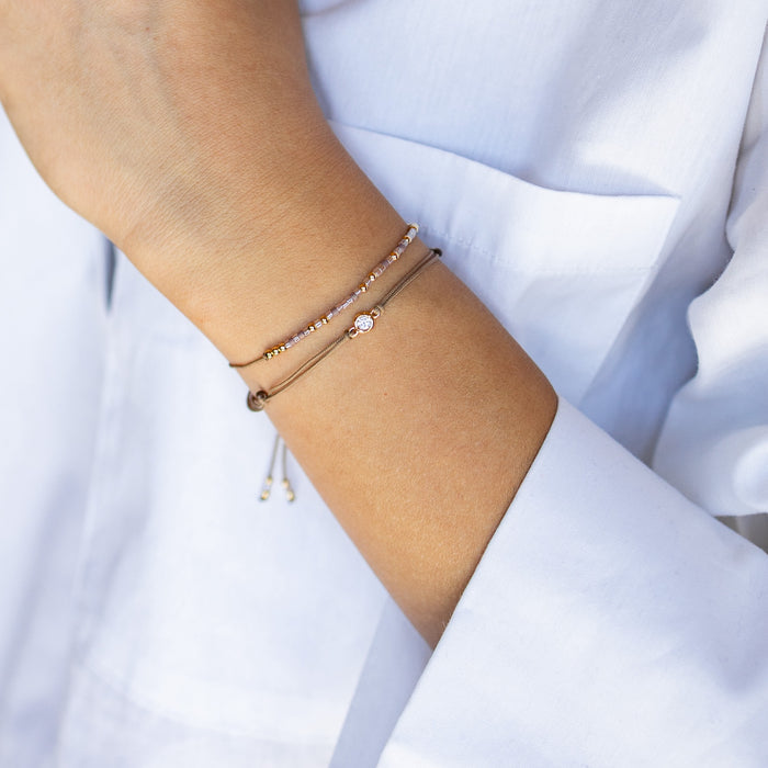 Bracelet - Brille - cordon noir
