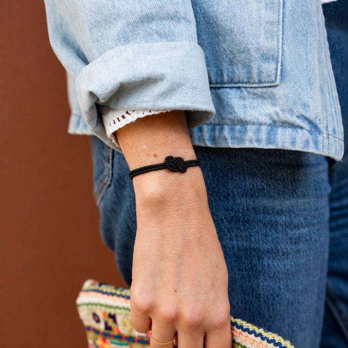 Bracelet - Infinity - Noir