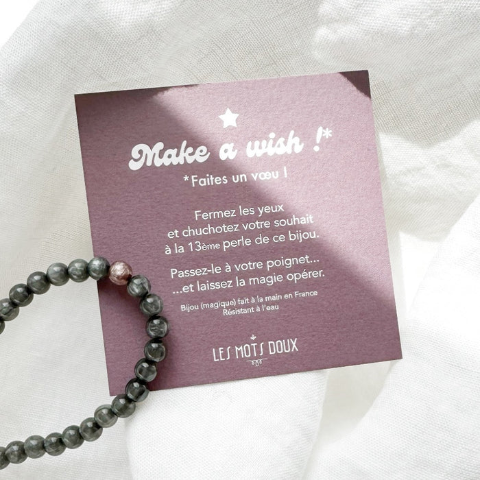 Bracelet - Make a wish - kaki