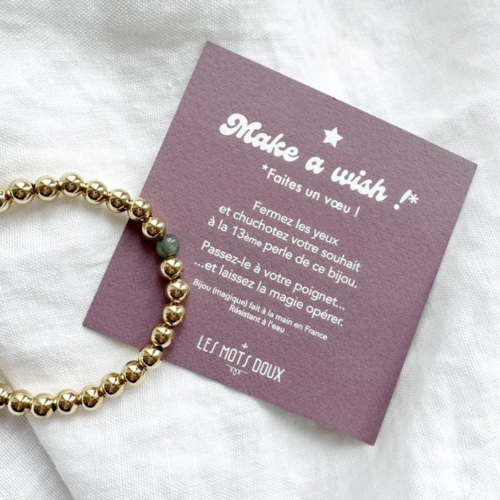 Bracelet - Make a wish - plaqué or ou argent