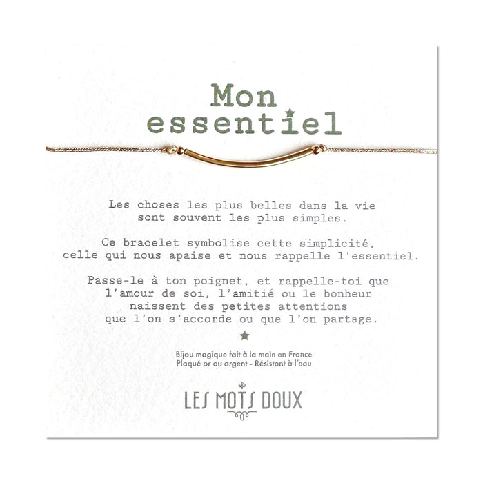 Bracelet - Mon essentiel - cordon doré
