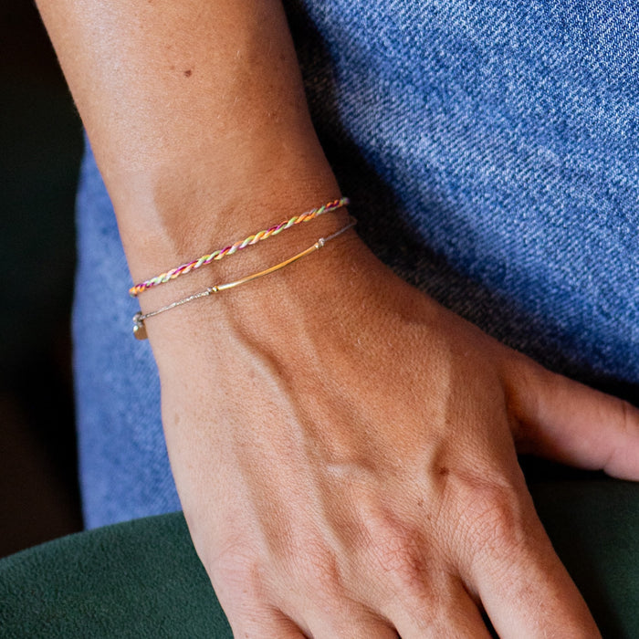 Bracelet - Mon essentiel - cordon doré
