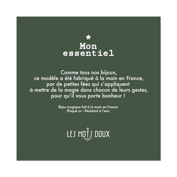 Bracelet - Mon essentiel - cordon doré