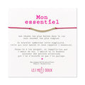 Bracelet - Mon essentiel - cordon Fuschia