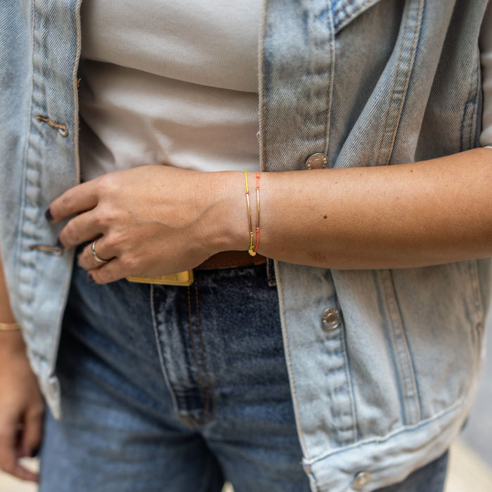Bracelet - Mon essentiel - cordon Lime