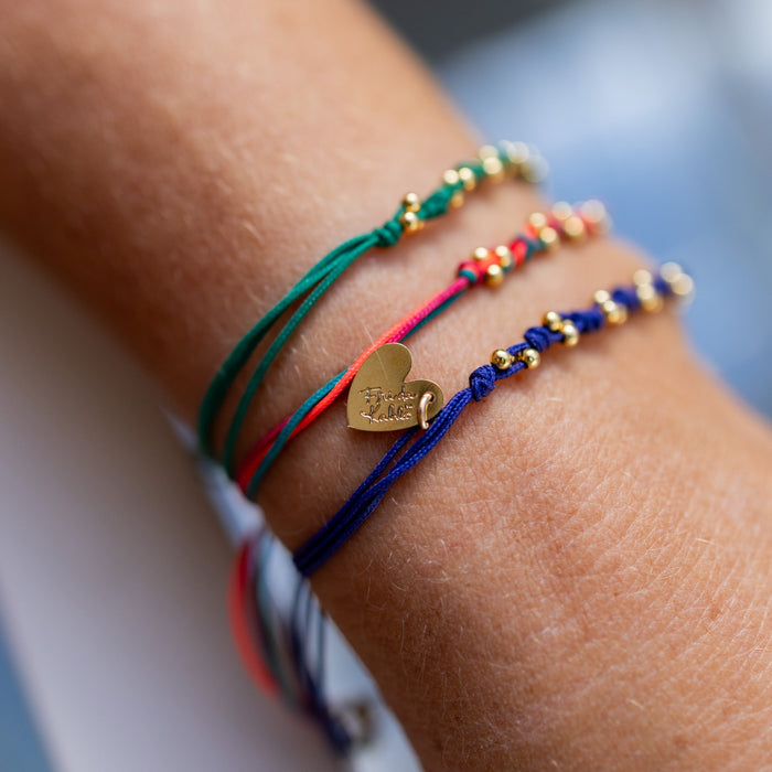 Bracelet 7 noeuds Frida Kahlo - vert