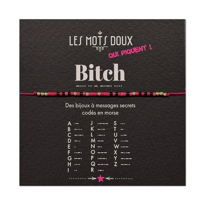 Bracelet code morse - Bitch