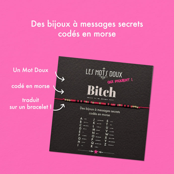 Bracelet code morse - Bitch