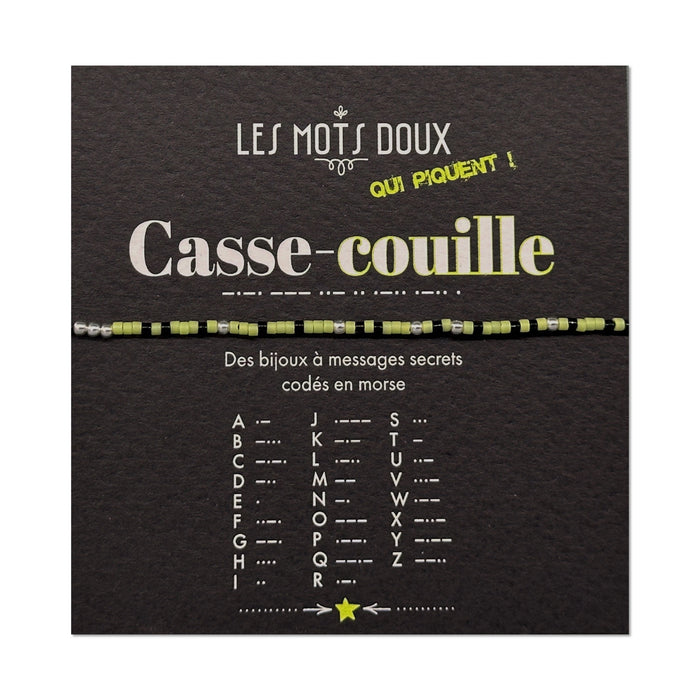 Bracelet code morse - Casse Couille
