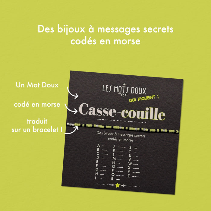 Bracelet code morse - Casse Couille