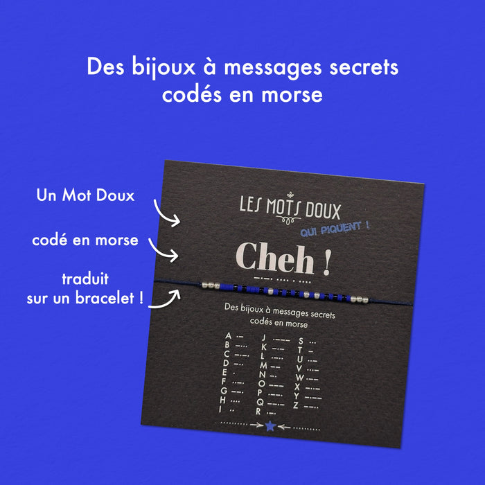 Bracelet code morse - Cheh
