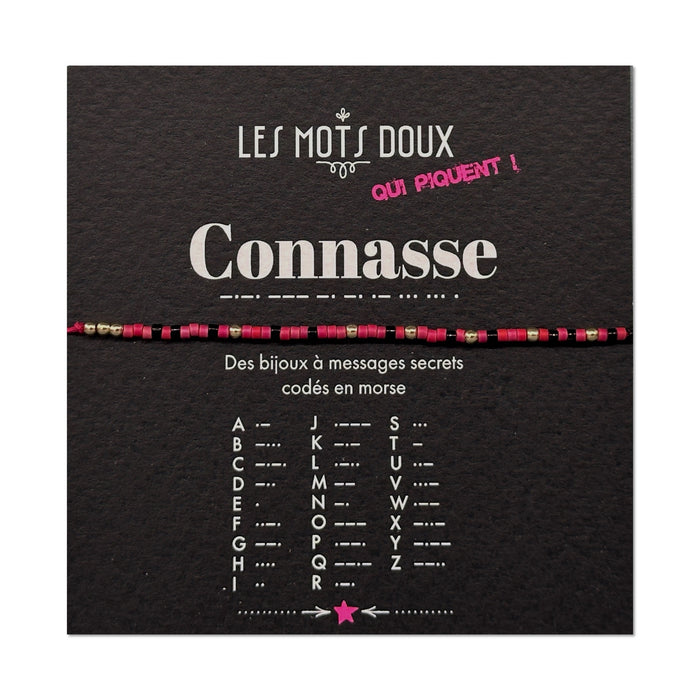 Bracelet code morse - Connasse